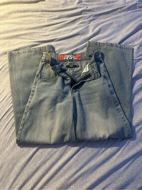 Jaded London Light Blue Wide Leg Jeans